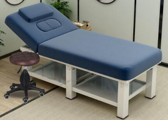 Sofá de couro portátil, cama de madeira da beleza da massagem do plutônio da massagem
